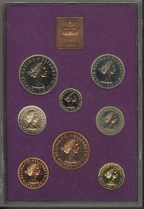 1970 Coinage of Great Britain and Northern Ireland Proof Set, Gem